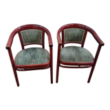 Pairs of Thonet armchairs
