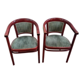Pairs of Thonet armchairs