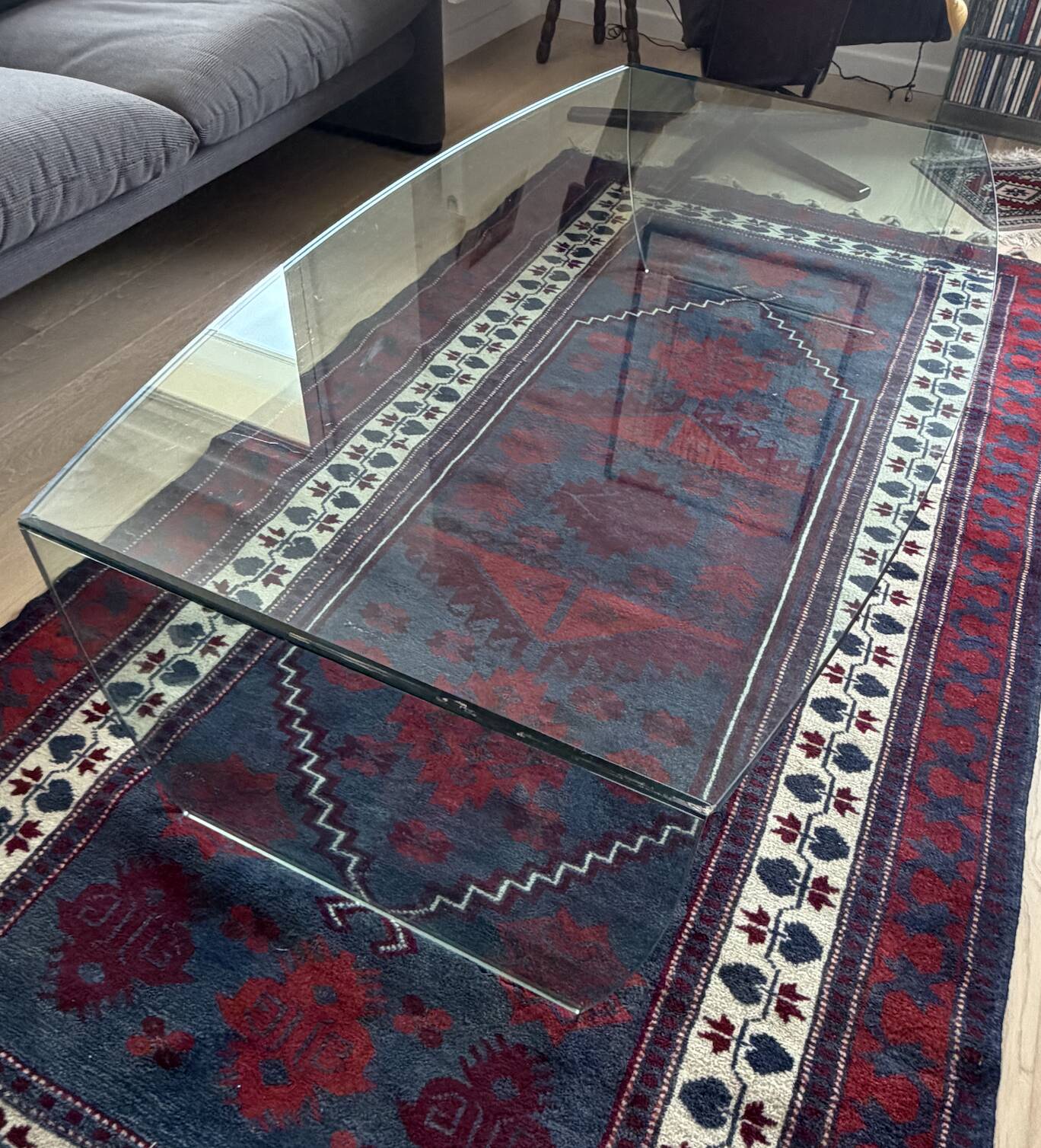 Roche-Bobois glass coffee table