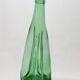 Old Large Pressed Molded Green Crushed Distorted Glass Bottle
