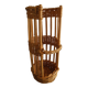 vintage wicker bread rack basket