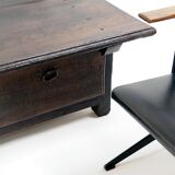18th century coffee table made from a banker or merchant’s table