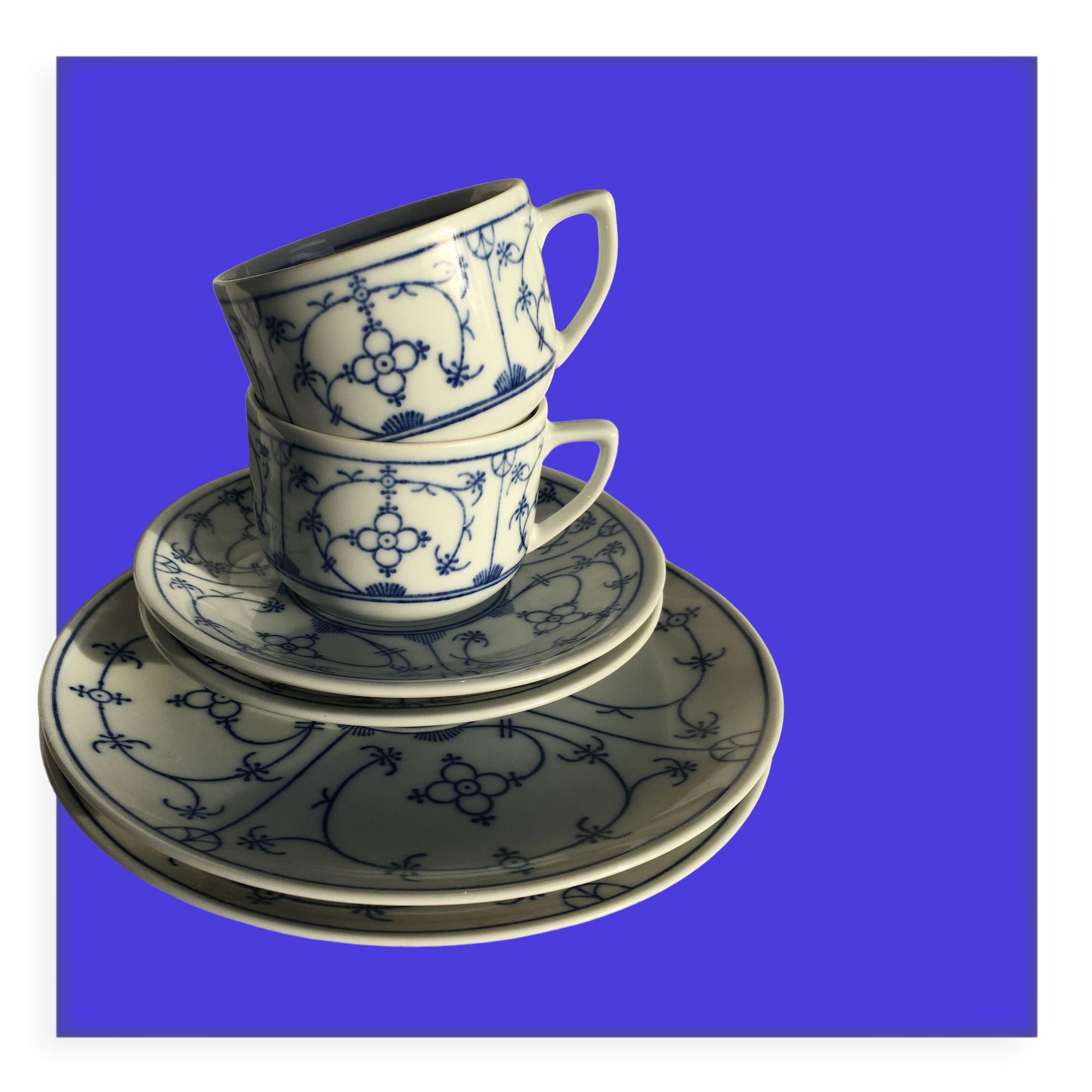 Porcelain breakfast tête-à-tête Winterling Schwarzenbach Bavaria