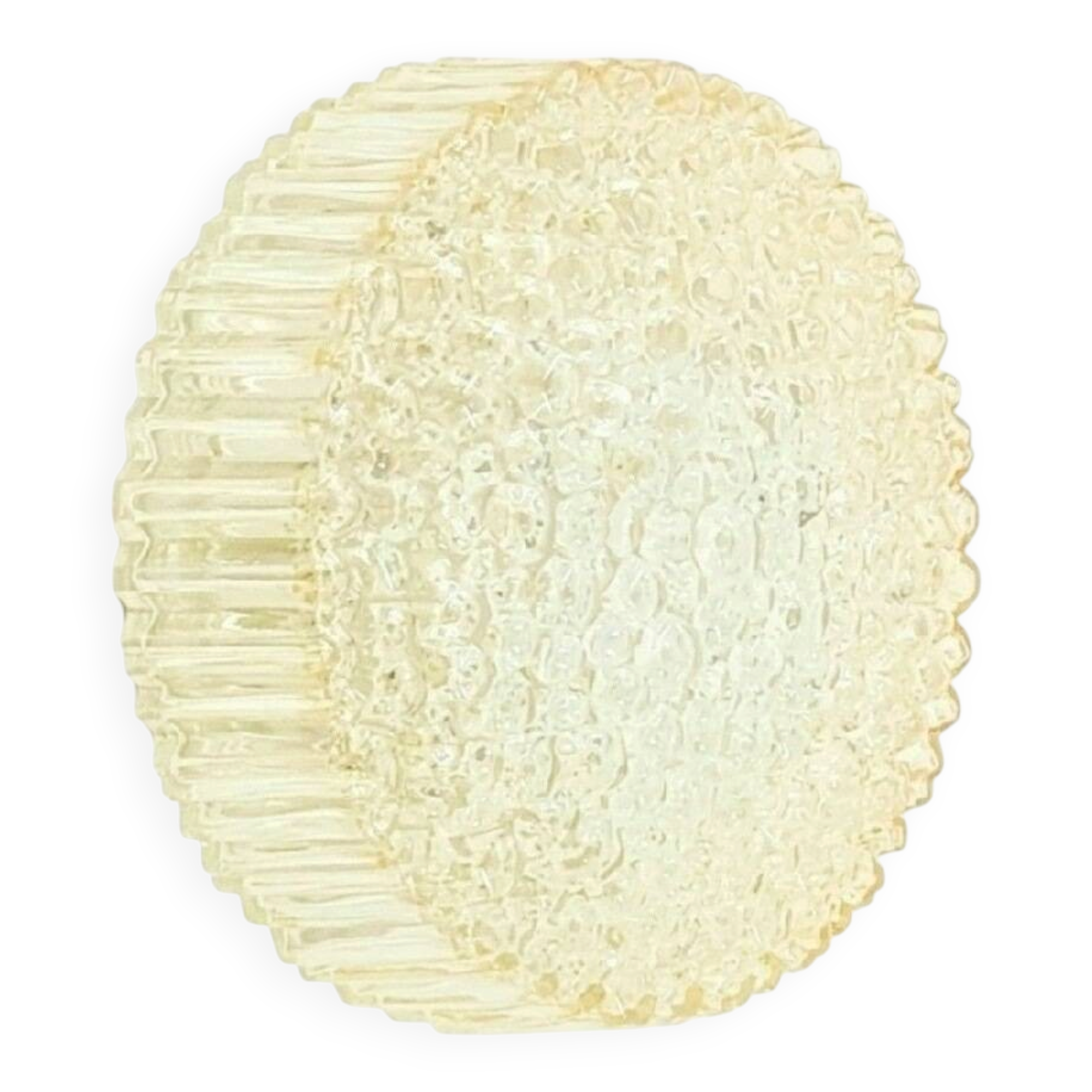 Amber Bubble Glass Wall Light by Helena Tynell for Limburg, Germany, 1970s