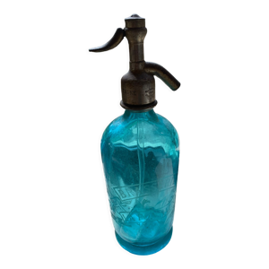 Siphon gazeuse verre bleu celadon