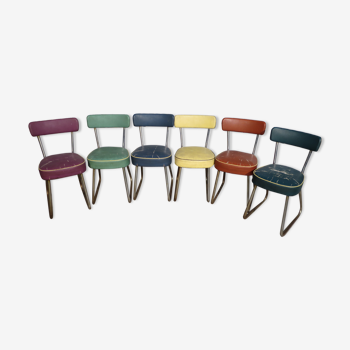 Set de 6 chaises industrielles "Nori"