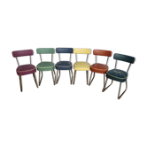 Set de 6 chaises industrielles "Nori"