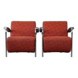 Set of 2 Leolux design armchairs model Scylla with extra back pillow