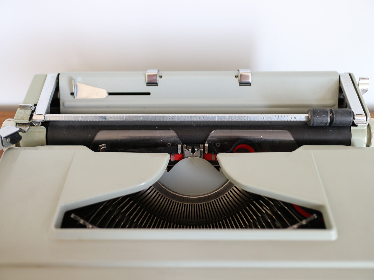 Machine à écrire vintage Hermès Media 3 vert menthe Rare