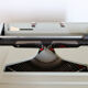 Machine à écrire vintage Hermès Media 3 vert menthe Rare
