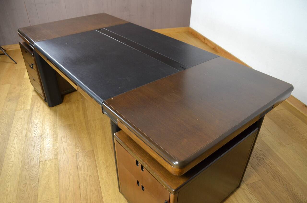 Énorme Bureau de Direction Édition Faram Italy Vintage 1980