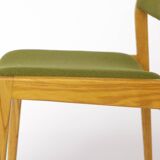 Vintage Scandinavian Oak Chair, 1970s, Norwegian Design, Newly Upholstered