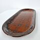 Old Oval Dish Earthenware K&G Luneville Grid Decor 37 x 15.5 cm