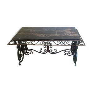 Table basse en fer forgé