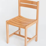 Chaise en hêtre massif conçues par André Sornay - France, années 1960