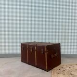 Circled travel trunk