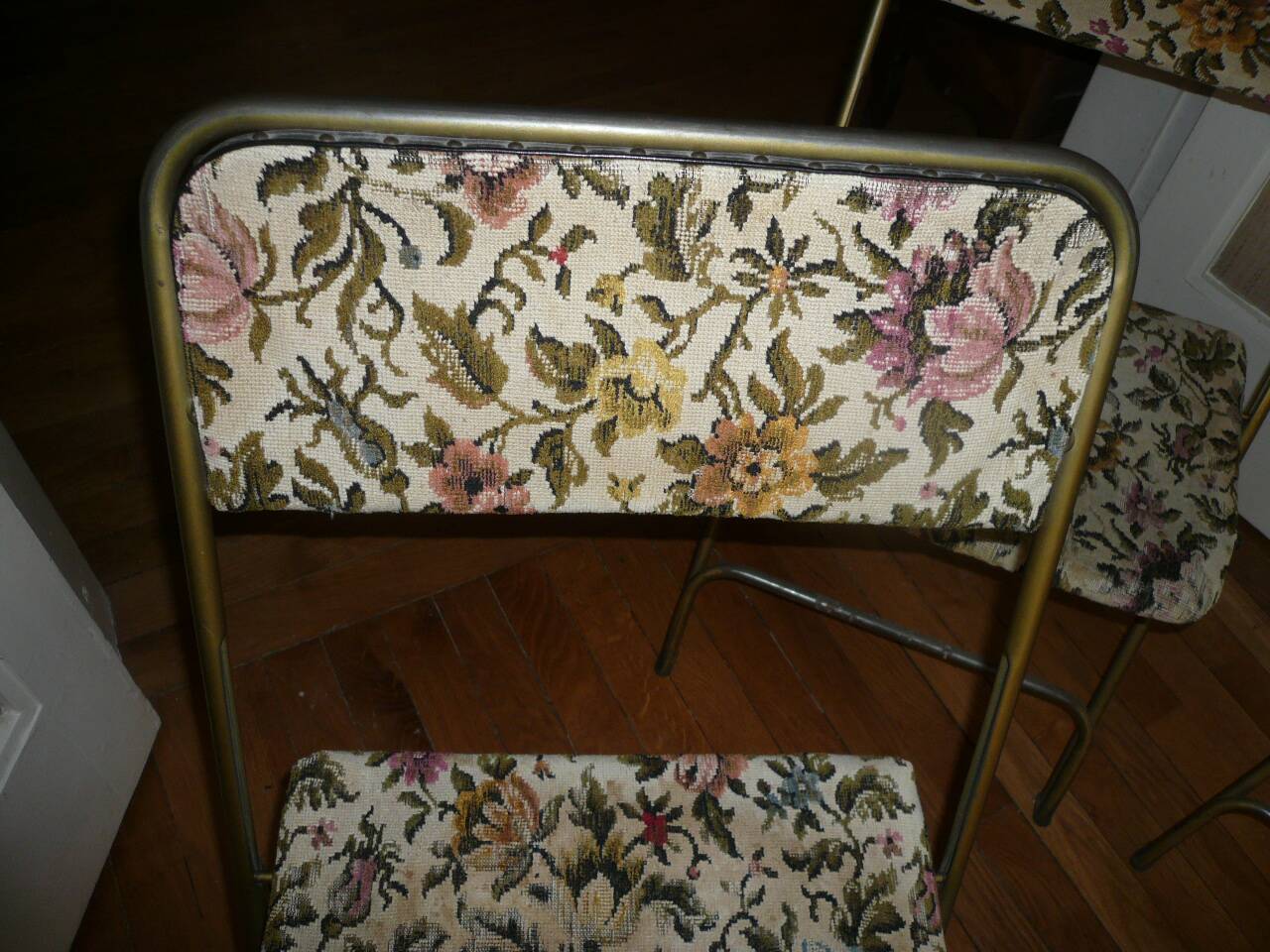 Set of 4 Lafuma folding chairs, Chantazur model