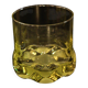 Amber crystal whisky glass from Murano