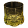 Amber crystal whisky glass from Murano