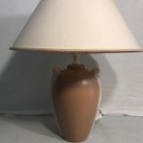 Old beige ceramic body lamp - abat-day vintage cream