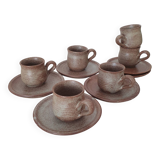 Stoneware coffee service from Vallauris