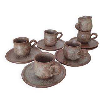 Stoneware coffee service from Vallauris