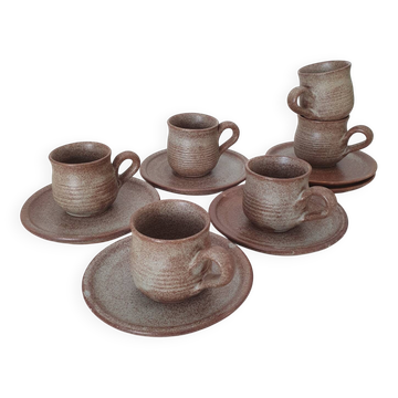 Stoneware coffee service from Vallauris
