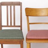 Lot de 6 chaises de salle à manger allemandes vintage, années 1950-1960 | Structure en hêtre