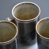 6 mug tasses en grès scotland céramic