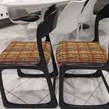 Pair of Baumann Sleigh model chairs, 1970