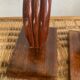Wooden and bakelite bookends