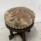 Napoleon III style piano stool in solid walnut, 20th century.