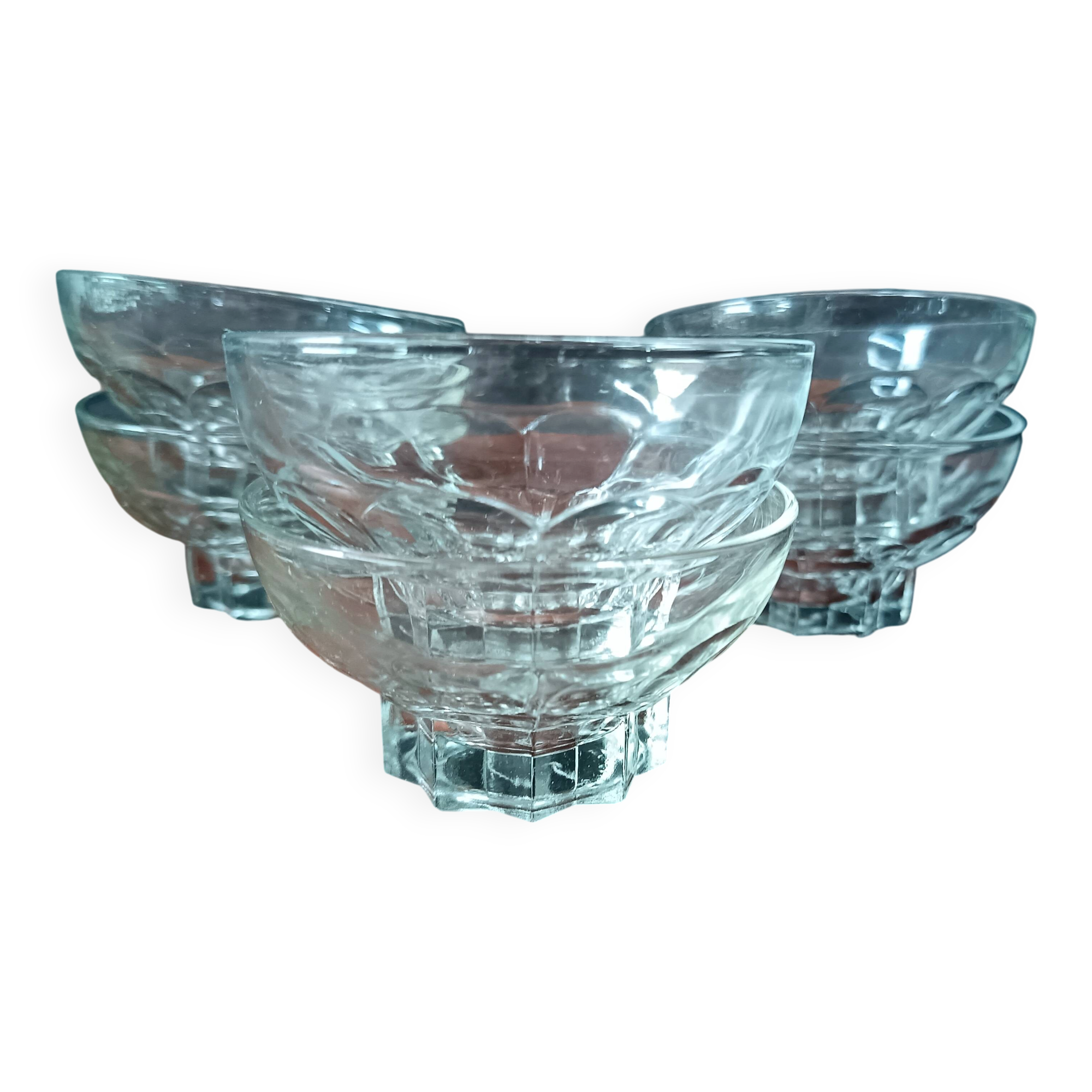 6 vintage champagne cups from the 40s/50s