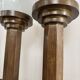 Lampes colonnes bronze Art Déco