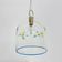 Mid-century design La Murrina glass hanging lamp with flowers, 1970s, Italy