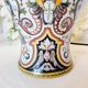 Table lamp in fine earthenware, 1950, in Renaissance style.
