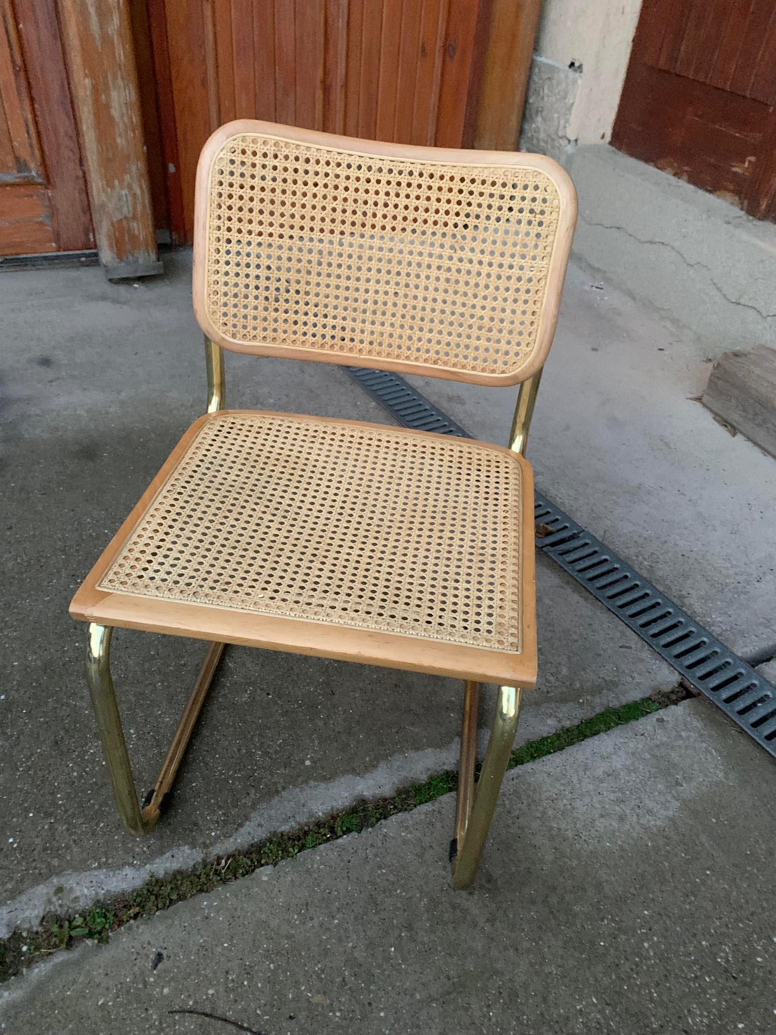 Mid-Century Modern Italian Marcel Breuer B32 Cesca Chair, 70s