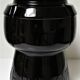 Champagne bucket design black glass in the shape of a 70s cork