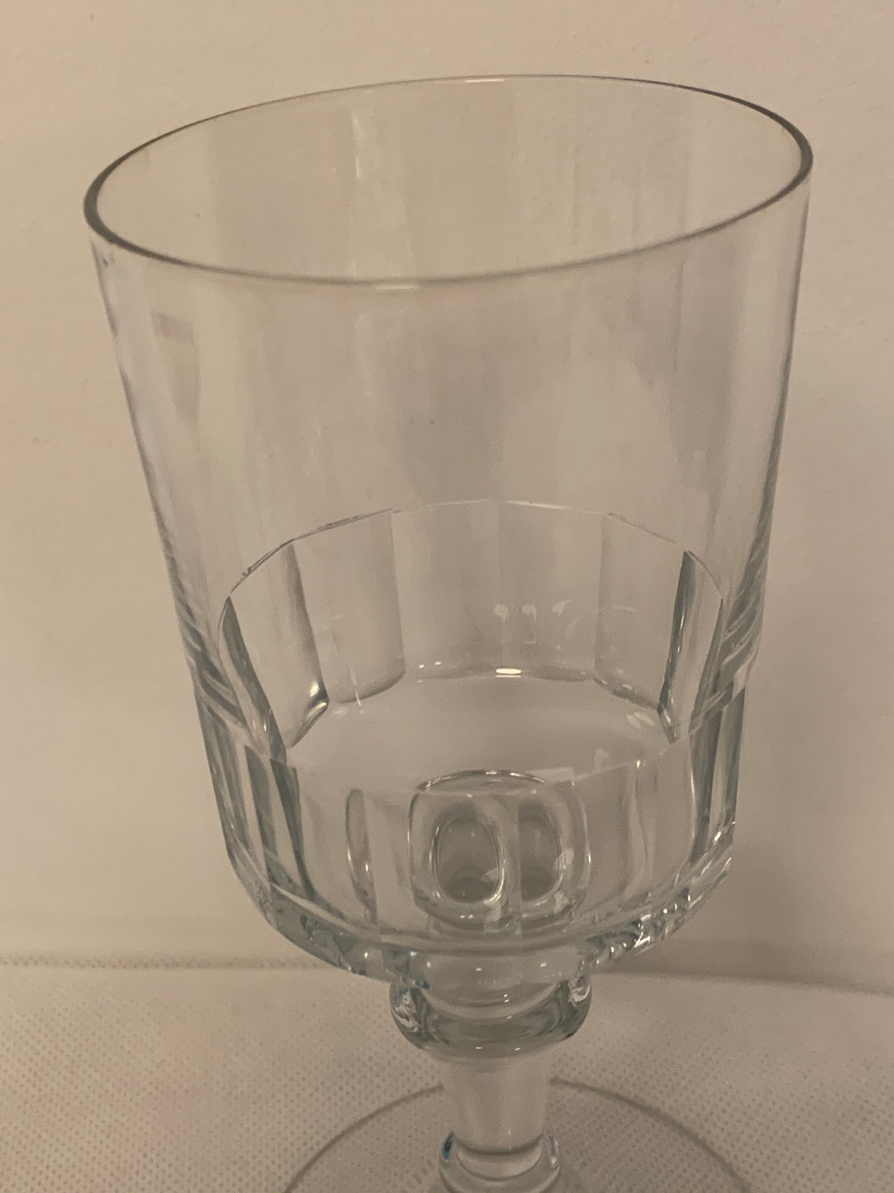 Set of 4 glasses and 1 carafe model Mirabeau early twentieth century