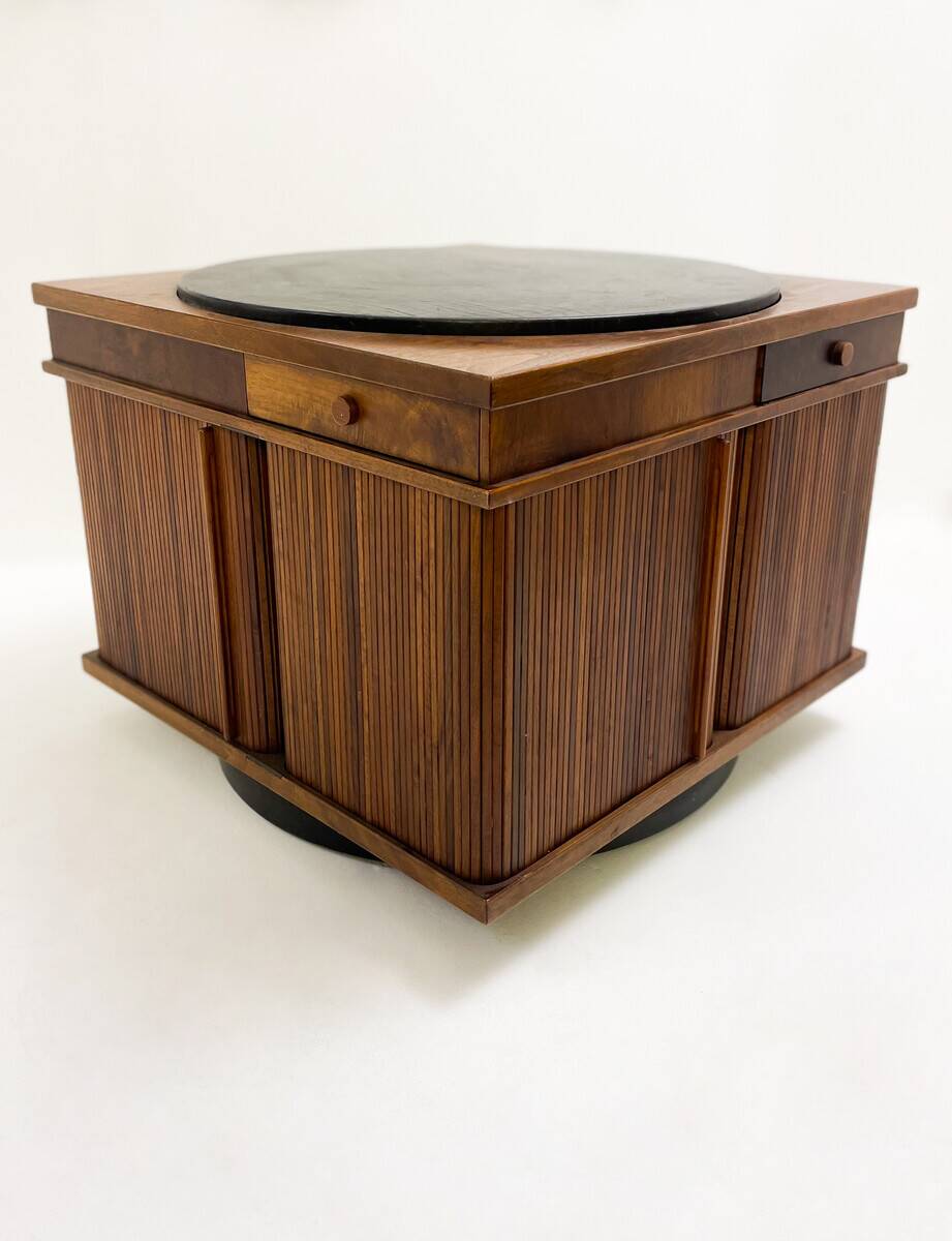 Mid-Century Italian Swivel Coffee Table by Gianfranco Frattini, Italy, 1960s