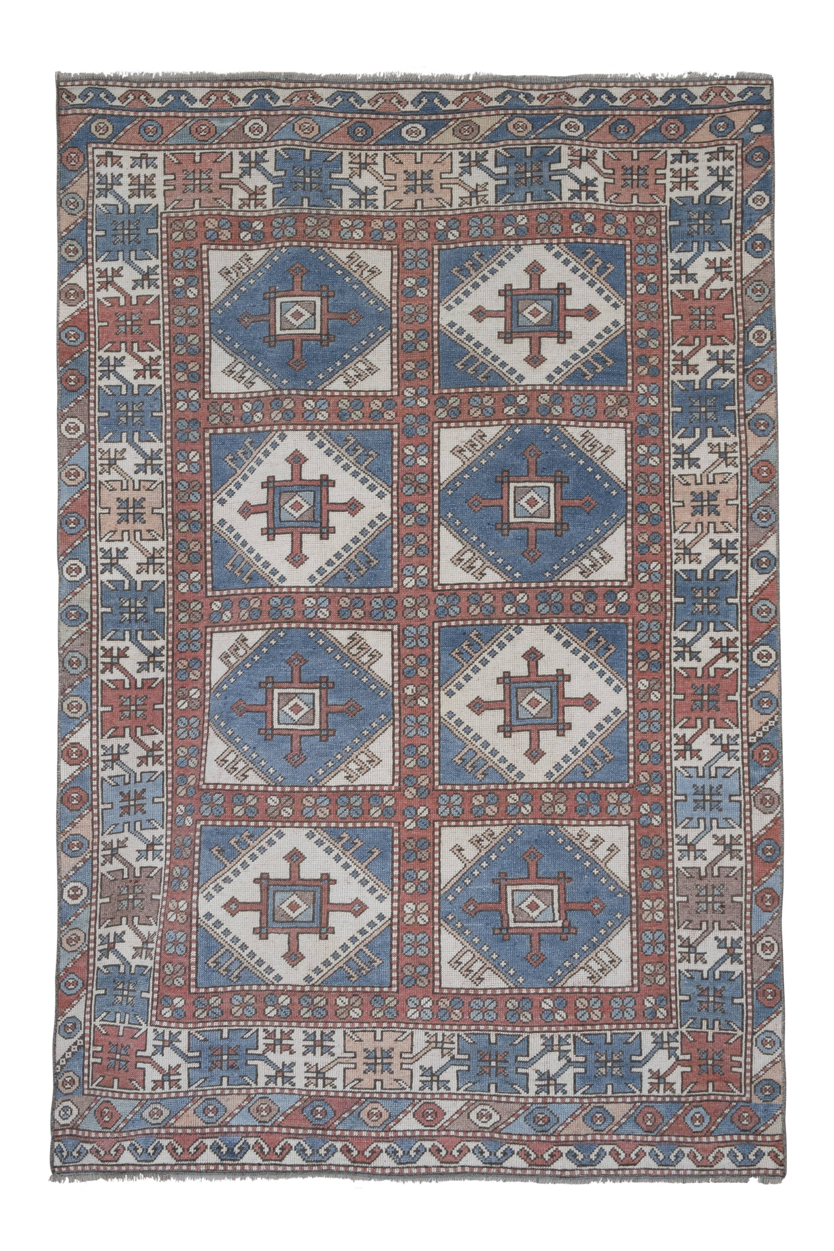 Handknotted wool turkish oushak rug 4'10" x 6'12"