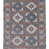 Handknotted wool turkish oushak rug 4'10" x 6'12"