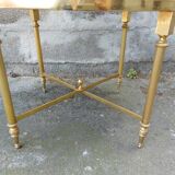 Vintage gold brass coffee table