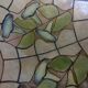 Ancienne suspension vitrail style Art Nouveau