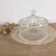 Cheese or dessert bell with glass tray