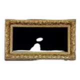 Cadre xixème doré à clef feuillure 62x29cm barbizon