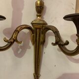 Paire d'appliques de style Louis XV en bronze doré XX siècle