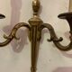 Pair of Louis XV style sconces in gilded bronze XX century