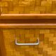 Bamboo cabinet woven and modular pine vintage 1960