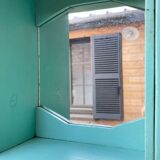 Old wall-mounted bathroom cabinet